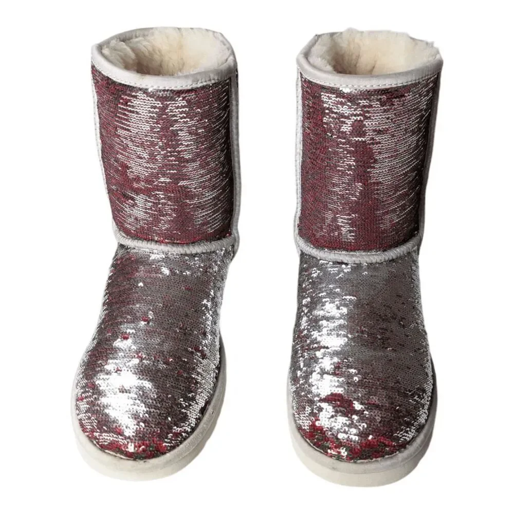 UGG Classic Short Sequin Winter Boot Size 7